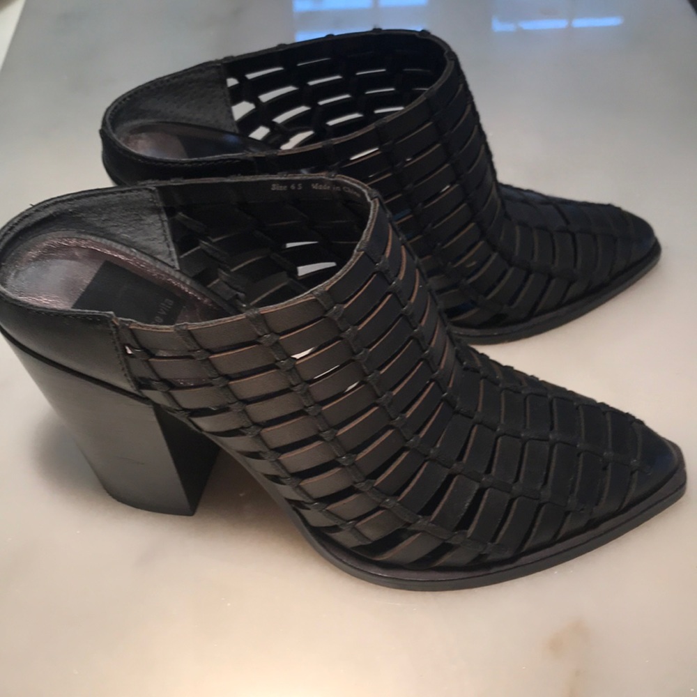 Dolce Vita leather heeled mules
